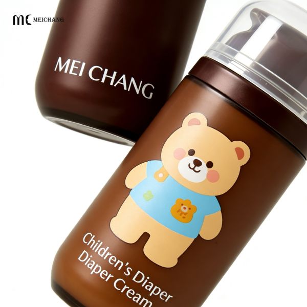 50ml & 100ml Baby Skin Oval Airless Bottle BPA-Free, Leak-Proof PP Packaging for Infant Skincare（MC-244）