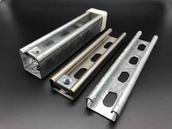 High Strength 41x62 41x41 3m 6m Slotted Plain Unistrut Channel