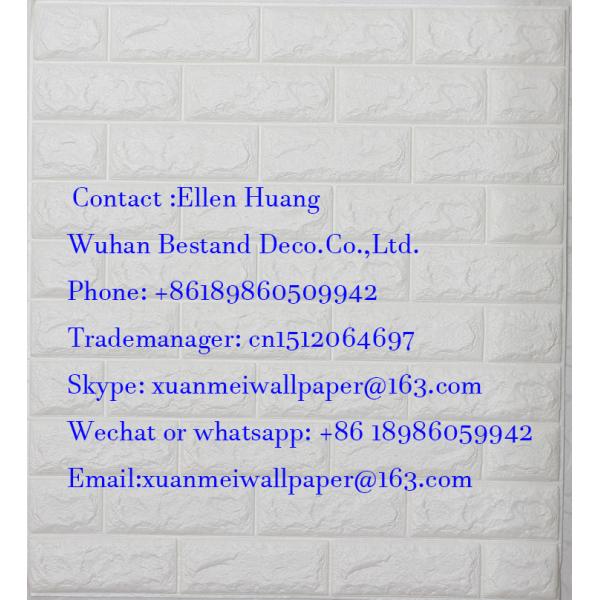 Waterproof 3d Pe Foam Wall Sticker 70x77 PE Foam 3D Wallpaper