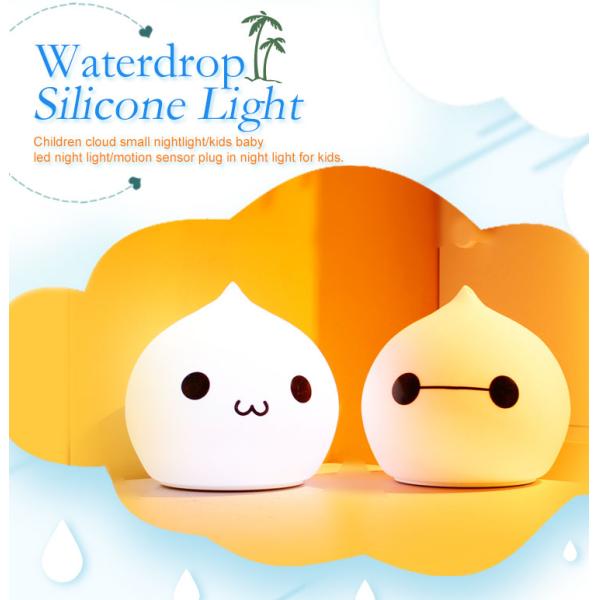 6000K Bedroom LED Night Light , AAA battery Waterdrop Table Lamp
