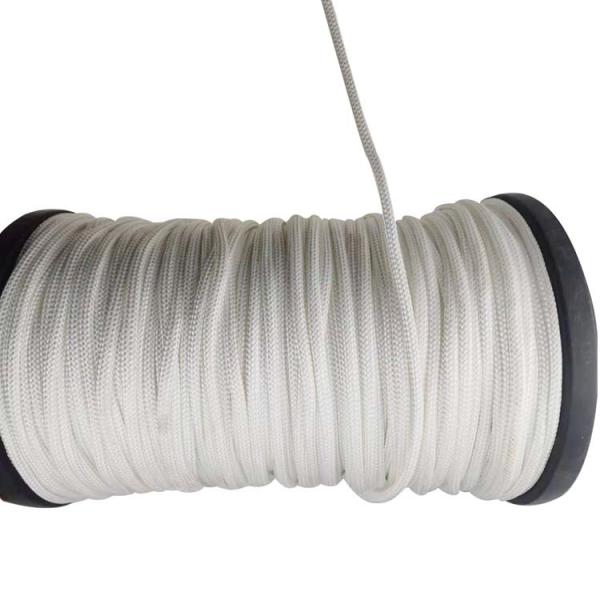 80Ft Diamond Braid Polypropylene Flag Halyard Rope Shock Absorption 5mm