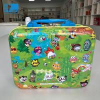 Forme de valise Cadeaux alimentaires Cannes en fer pour cadeaux de bonbons Certification ISO9001