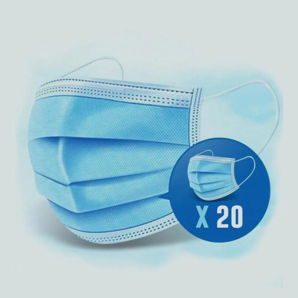 Outdoor Protectiion Disposable Non Woven Face Mask Virus Resistance Hypoallergenic