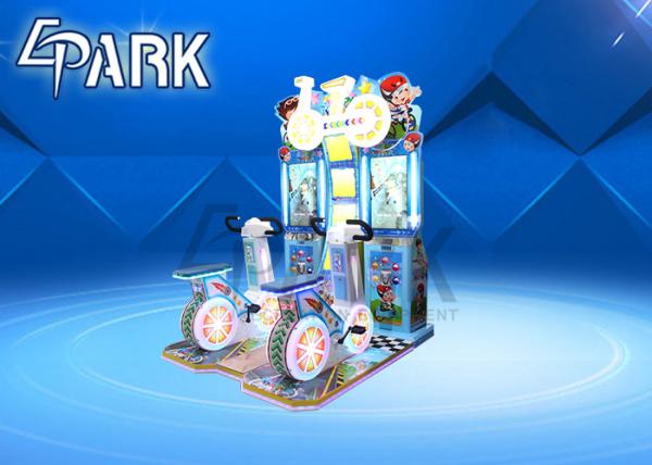 Wholesale interactive experience fitness bike EPARK kids bicycle racing video game ticket redemption machine