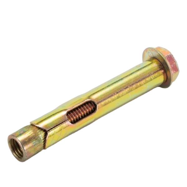 ISO Standard Carbon Steel Hex Bolt Sleeve Anchor with Yellow Zinc Coating