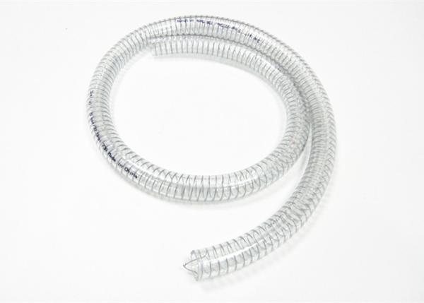High Pressure Food Grade PVC Steel Wire Hose Transparent Flexible Typed