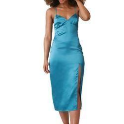 Backless Satin Slip Dress Custom Sexy Party Dress For Women
