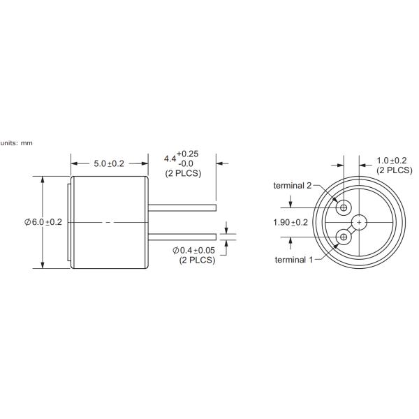 штыри припоя зуммера сигнала тревоги Dia всенаправленные Mic 6.0mm электронные