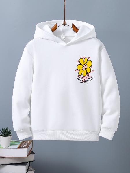 100%Cotton Kids Hoodies Sweatshirts Silk Screen Printing For Outdoor
