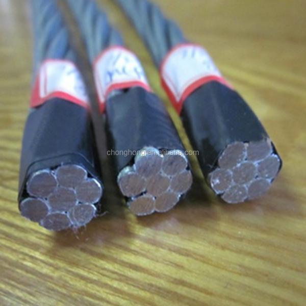 Cables galvanizados de acero 1 x 7 para el alambre de mensajería, alambre de tierra y alambre de mantenimiento de acero de carbono estándar DIN