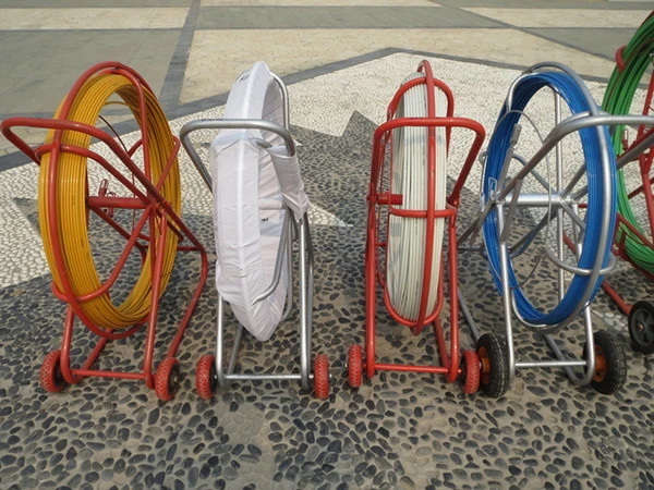 16mm FRP Duct Rodder For Metal Frame 2.2mm Thickness 1.8 Density 300mm Wheel Diameter