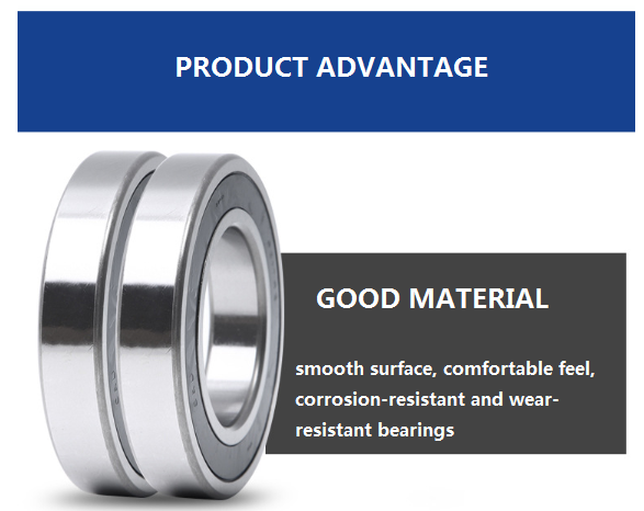 6206 2rs Ac Generator Parts Deep Groove Ball Bearing Rubber Coated For Pump