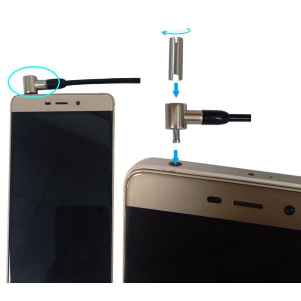 Покрытый пластмассой кабель безопасности весны расширения, веревочка провода похищения мобильного телефона анти-