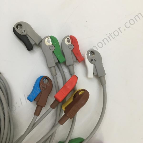 GE ECG Leadwire Set Base 10 Grabber AHA IEC 2104749-001 Leadwire And Trunk Cables Original Medical Accessory