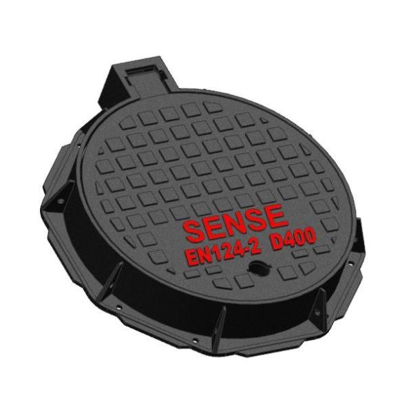 EN124-2 Standard D400 Circular Manhole Cover With Farme ICMQ Certification Road Surfaces