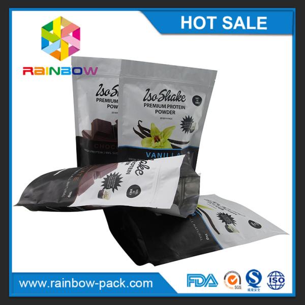 custom printed food grade foil lined k 1 kg protein powder bag packaging energy powder pouches