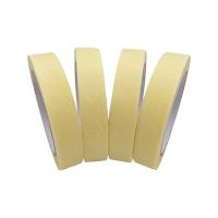 Bande de papier jaune sans résidu de peinture de masquage de côté simple en caoutchouc