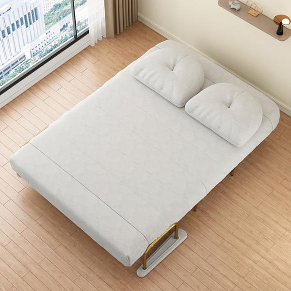Simple Folding Sofa Bed, Apartment Small Reclining Chair Single Couch , Lounge with Adjustable Back Seat
