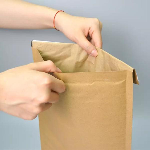 Express Envelope Kraft Paper Mailer Biodegradable Shockproof Honeycomb Kraft Paper