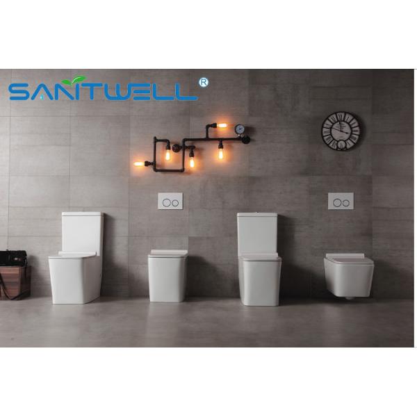 Retrete de dos piezas montado en la pared de cerámica del WC con estándar australiano