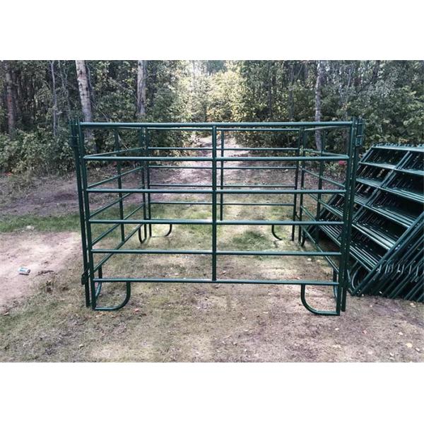 Green Coated Lightweight Horse Corral Panels 5