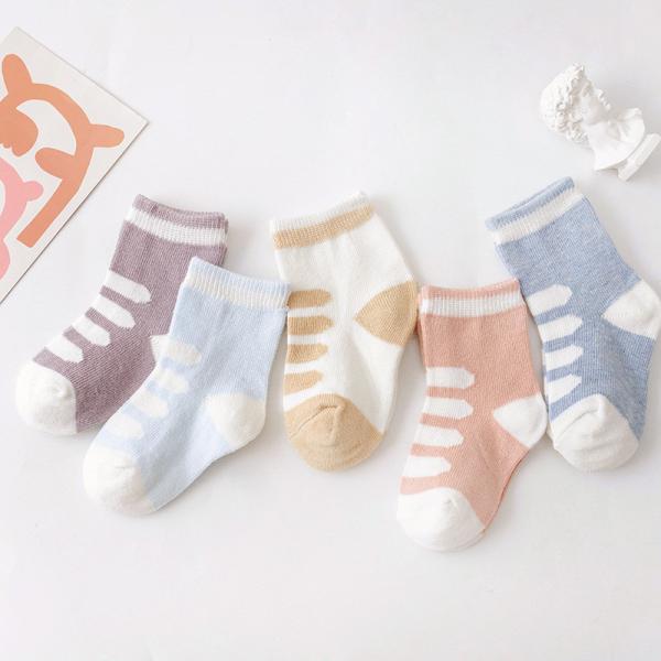 organic cotton Printed Picture Socks Slipproof For Newborn Baby