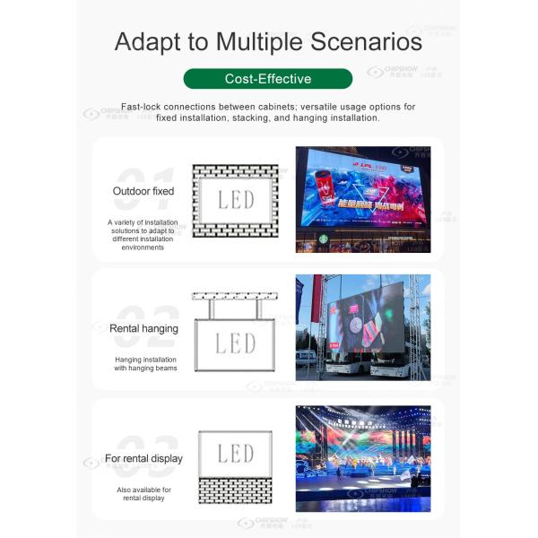 High Brightness P3.91 Outdoor LED Display Rental Waterproof Stage LED Wall for Live Performance and Background Screen