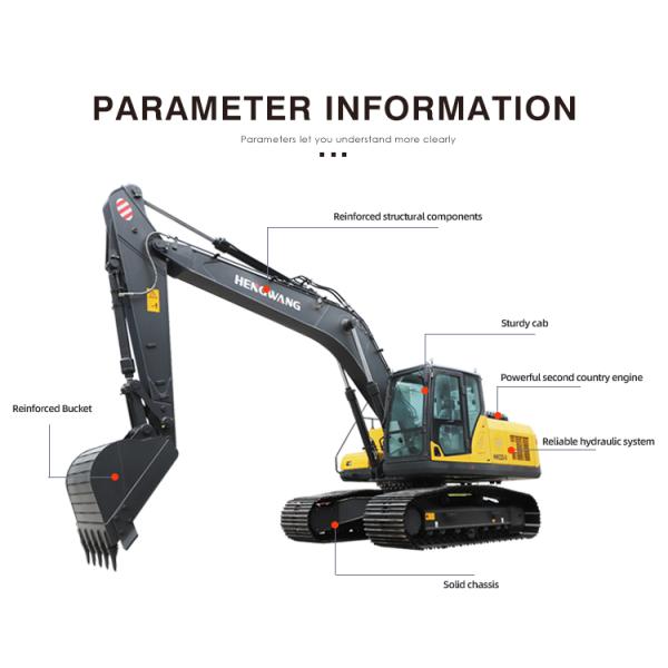 133kw 2000rpm Heavy Duty Excavator With Remarkable Precision HW220