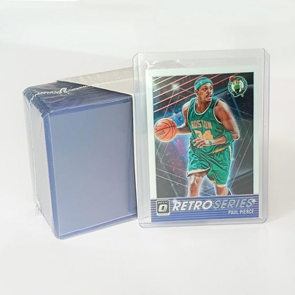 35pt Pvc Card Holder 0.35MM Uv Protection Trading Sports Baseball Card Case SGS
