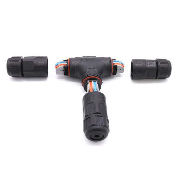 Outdoor Power 3 Way Outdoor Electrical Connector M25 PA66 UL Certified for Cable
