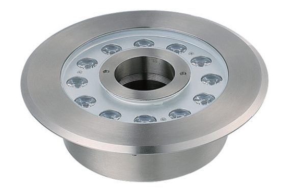 15W Underwater LED Fountain Lights With Middle Hole Diameter 51mm Stainless Steel Material