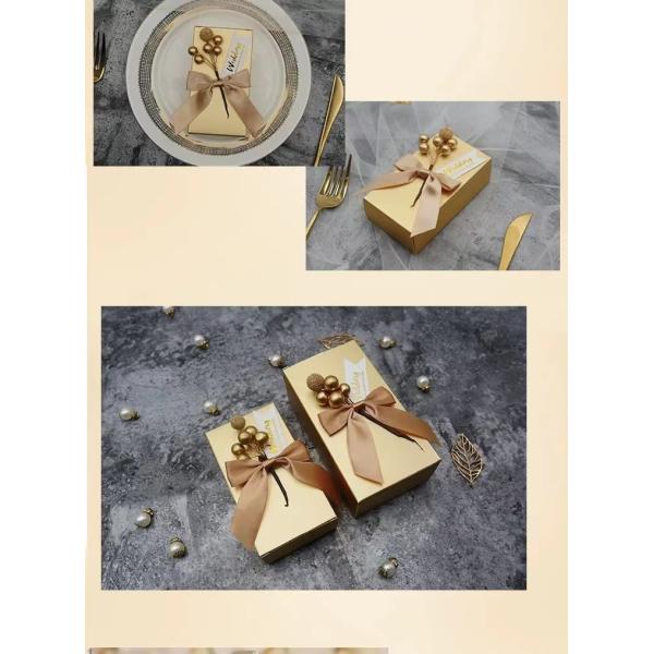 Коробки благосклонности конфеты коробки 8.66*8.66*2.56In европейского шоколада упаковывая бумажные водоустойчивые