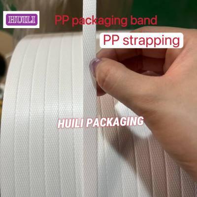 Custom Size 5mm Width PP Strapping Band , Carton Strapping Belt White Color