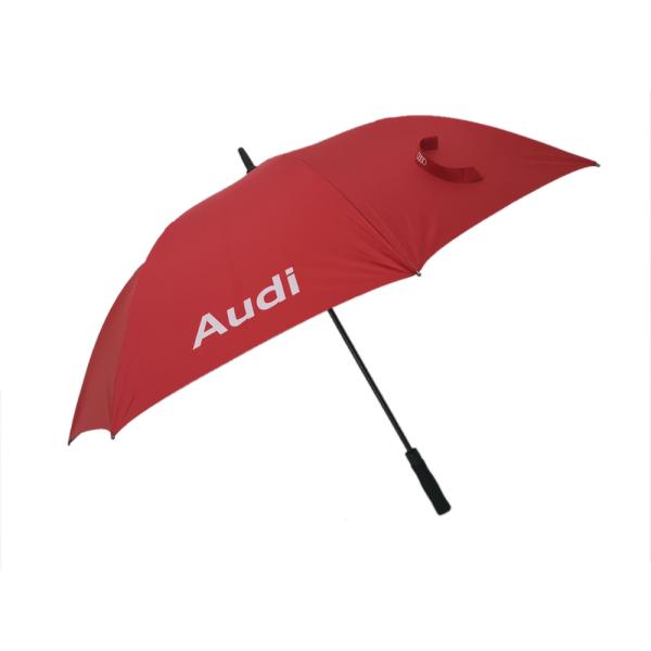 30 Inch Standard Size Promotional Golf Umbrellas In Red Color With EVA Handle