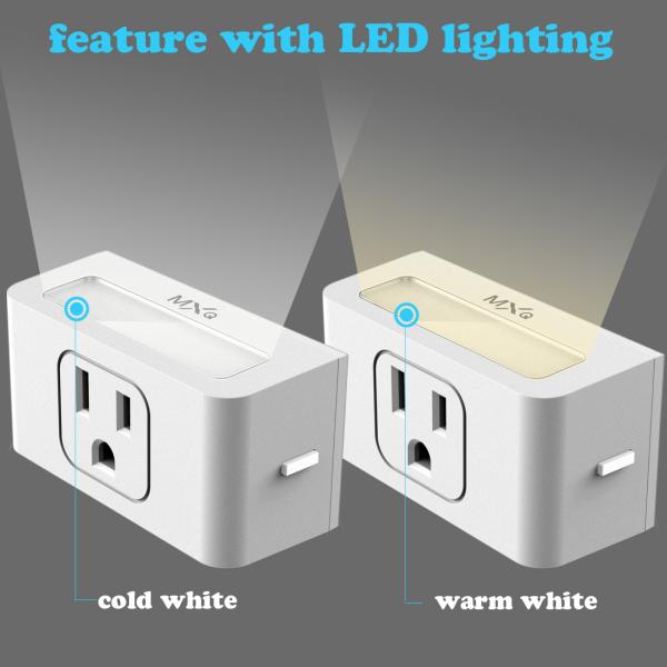 US USA Home Socket Wireless Wifi Plug ABS 100-240V AC 50/60HZ With LED Light