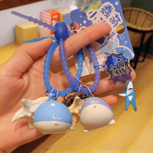 Ручная сумочка Заклинания Морская рыба Мультсериал Ключевая цепочка Каваи Ключевые цепочки для животных для девочек и женщин