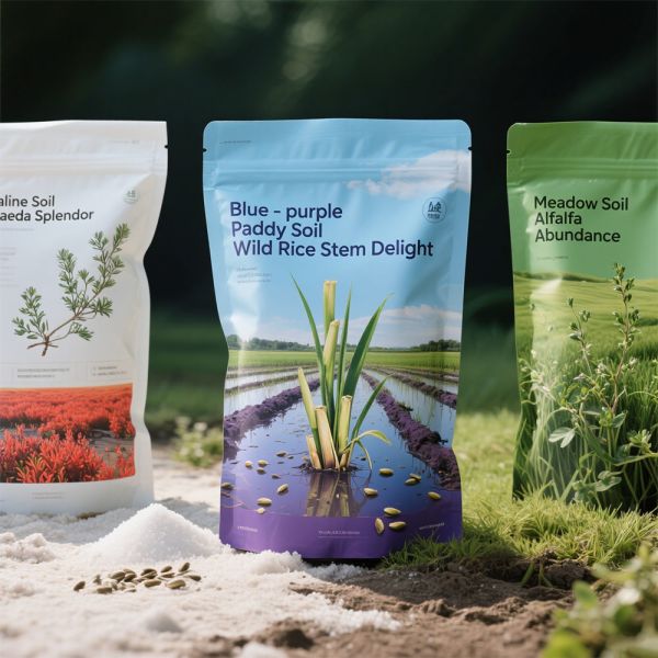 Recyclable Custom Agricultural Soil Fertilizer Packaging Bag with PET VMPET PE Material Structure Flat Bottom Heat Sealed