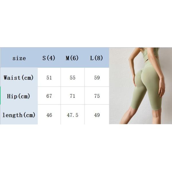 Nylon Yoga Scrunch Butt Workout Shorts High Waisted Peach Butt Yoga Pants