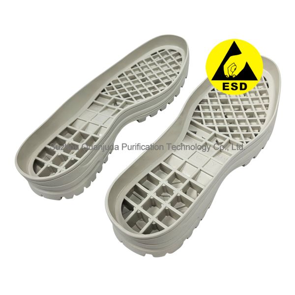 Custom Large Size ESD Antistatic Rubber Sole For Conductive Cleanroom Safety Boots
