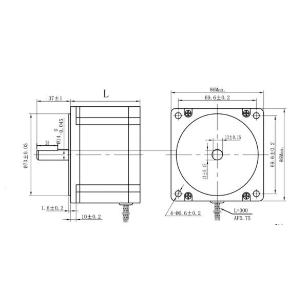 Высокий вращающий момент 4 6 8 мотор Nema 34 провода Stepper 1600 Oz на Deg маршрутизатора 1,8 Cnc 68 до 155 Mm