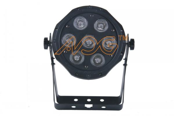 10CH 7 Pieces Led Par Lights 12W Six in One Three Pin- XLR High Brightness LED