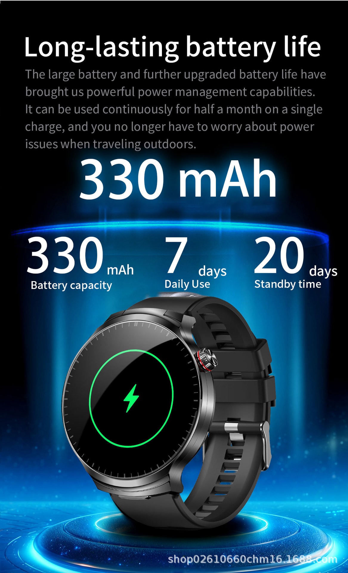 2 In 1 Smart Watch Providing Multi Sport Tracking Heart Rate Sensor and Long Battery Life