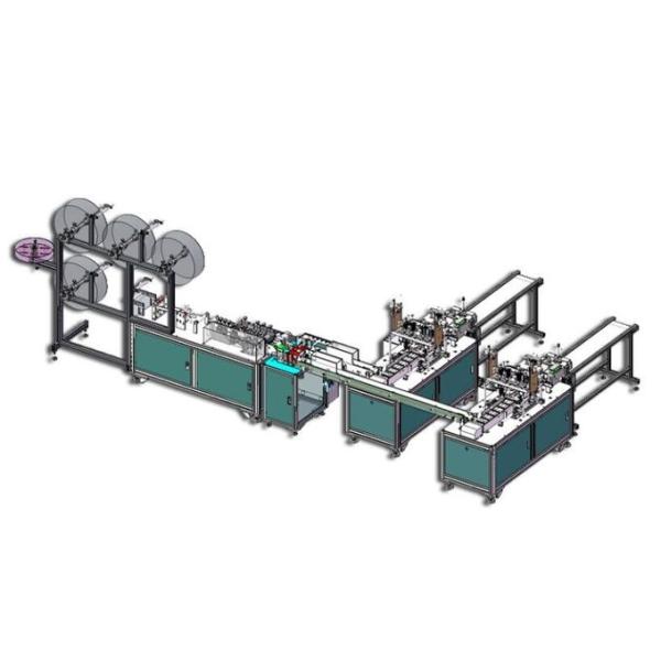 Horizontal Anti Bacteria Medical Sanitary Face Mask Machine