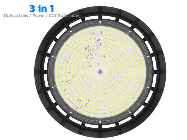 Warehouse DUALRAYS LIGHTING HB5 UFO High Bay Light 3000K 4000K 5000K UFO High Bay High Lumens Commercial Lighting High Bay for Industrial Lighting