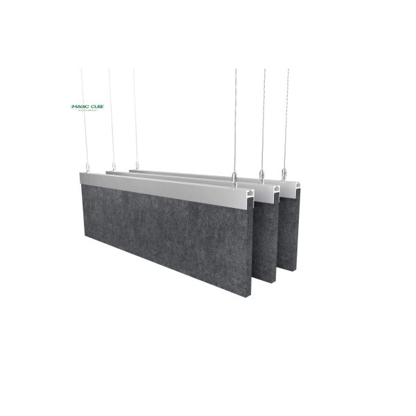 Polyester Fiber Acoustic Panel 600x600mm 15mm Sound Absorbing Wall Board for Hotel Lobby Interior Decoration