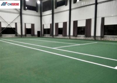 Green Indoor Tennis Court Flooring Thermal Insulation