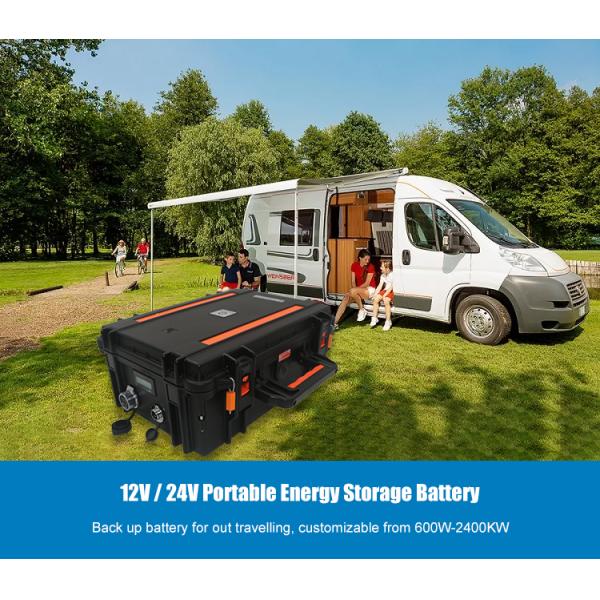 24V DC Portable LifePO4 Battery 12V For Fishing Boat Energy Backup