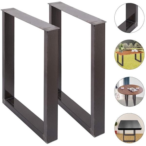 Powder Coated Xshape or Square Shape Leg Metal Dining Table Legs for Furniture Design