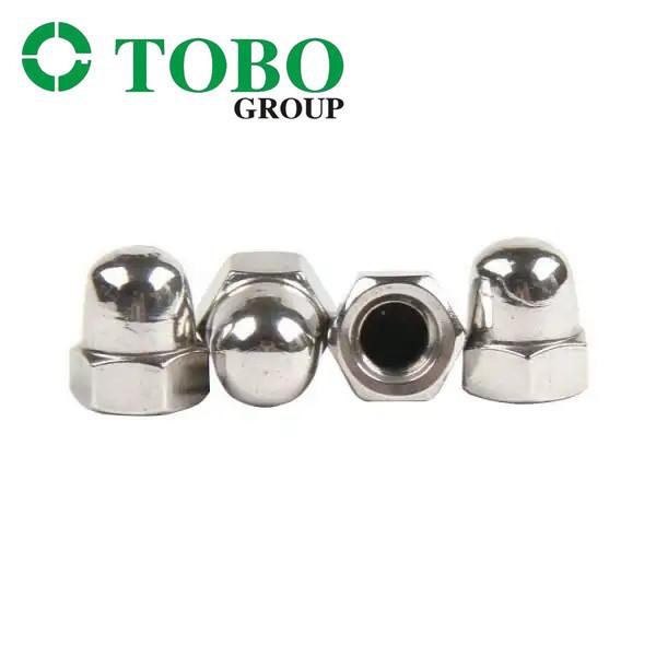 18-8 Bright Zinc Plated Dome Acorn Nut Hex Cap Nuts M6 M8 M10 Customize