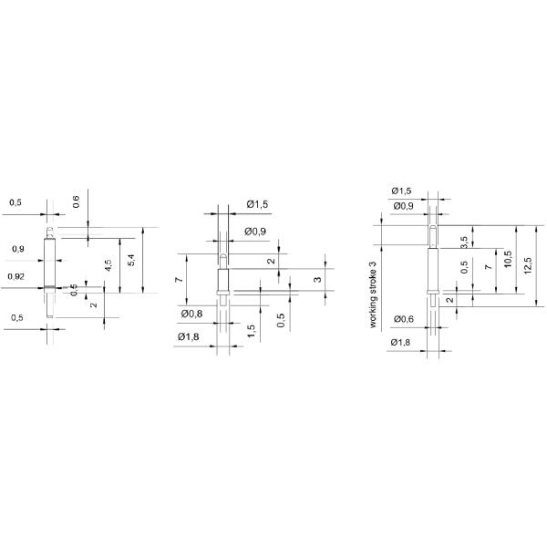 6Pin Germany Adapter Connector Magnetic spring loaded pin Usb Connector Magnetic spring loaded pin Cable Connector